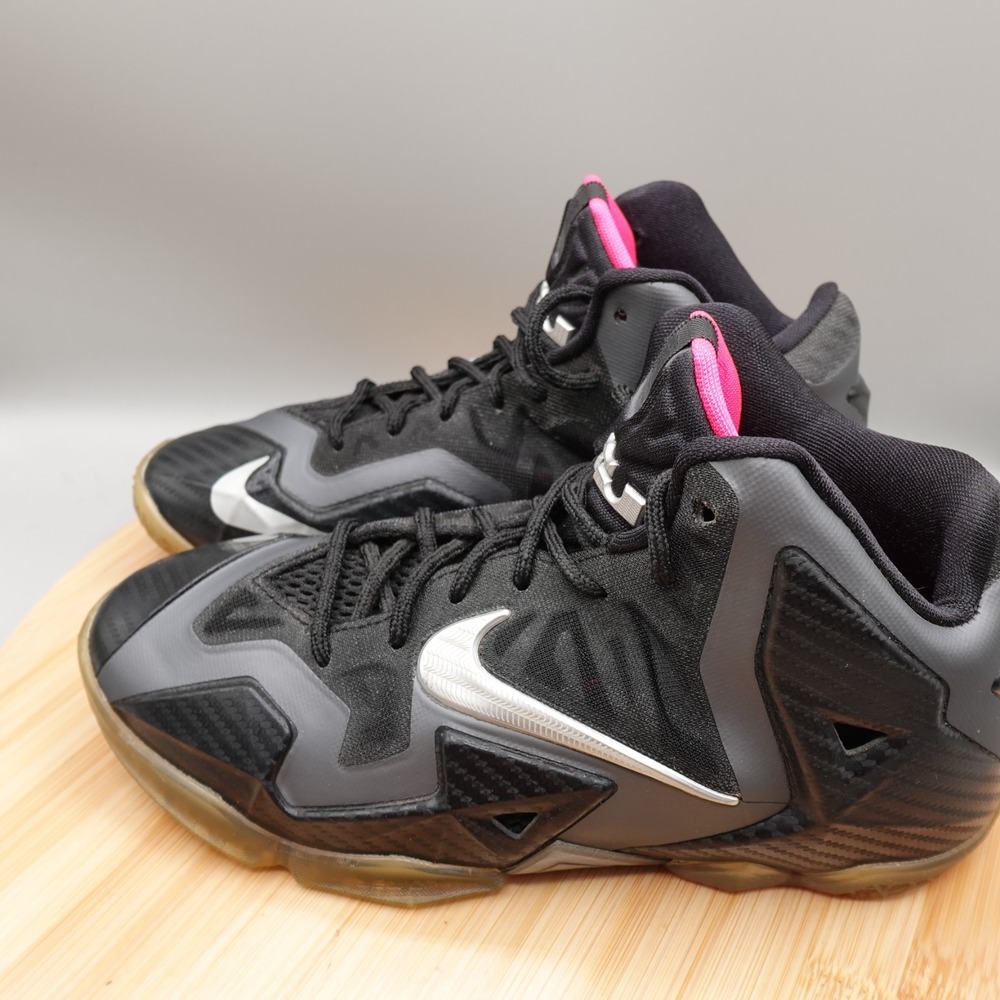 Nike LeBron 11 GS 'Miami Night' Sz 4.5Y Youth/Womens 6.5‎ Basketball Black Shoes